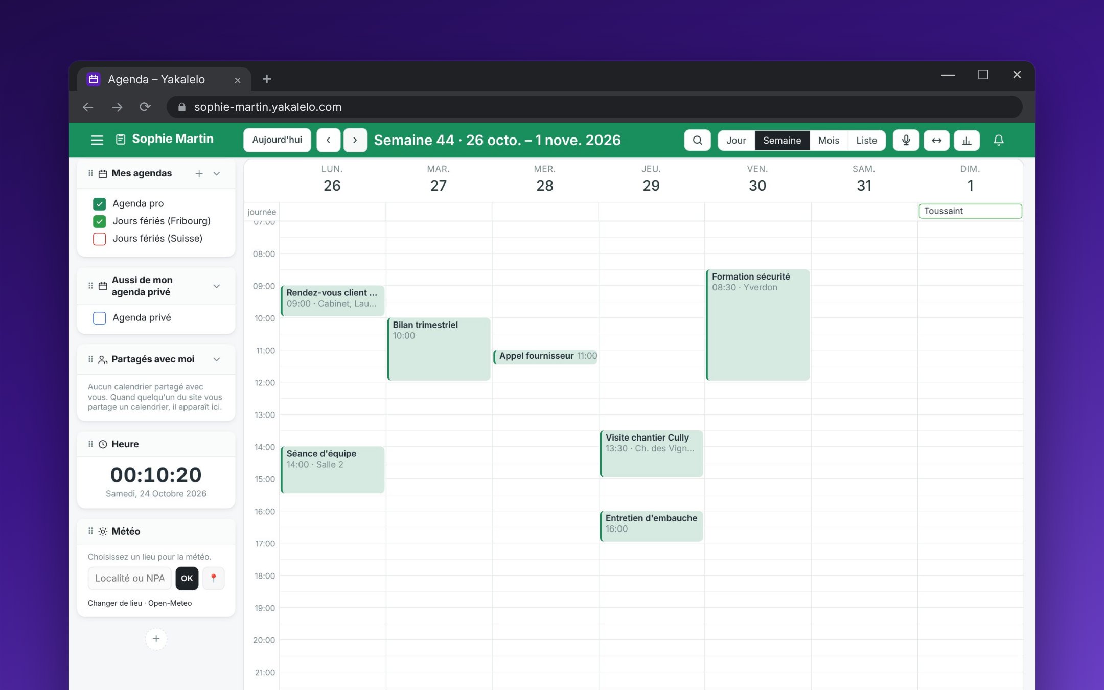 Captura de pantalla de Agenda